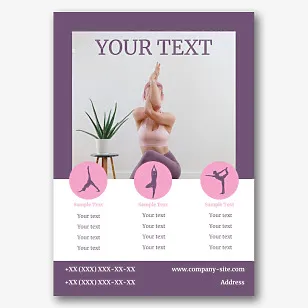 Yoga School Poster Template
