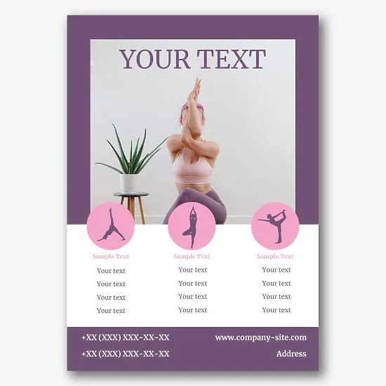 Yoga School Poster Template