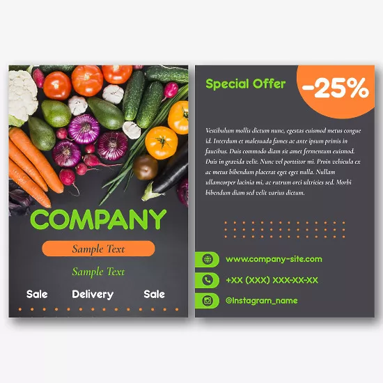 Farmer's Leaflet Template