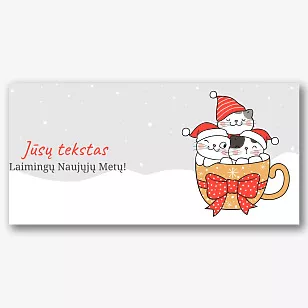 Naujųjų metų šablonas spausdinimui ant puodelių