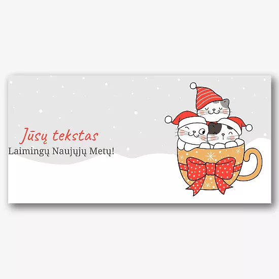 Naujųjų metų šablonas spausdinimui ant puodelių