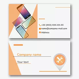 Service business card template