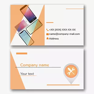Service business card template