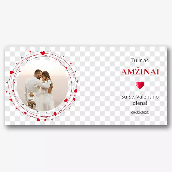 Valentino dienos puodelio Šablonas