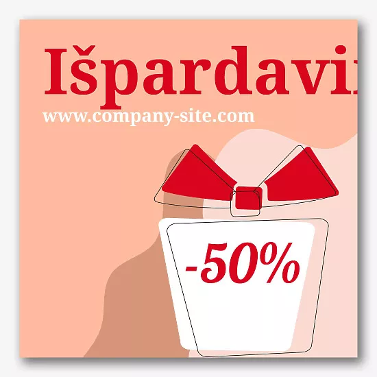 Kvepalų parduotuvės reklamjuostės šablonas