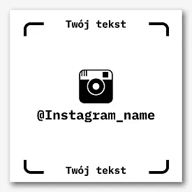 Szablon naklejki Instagram