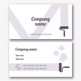 Painter's business card template