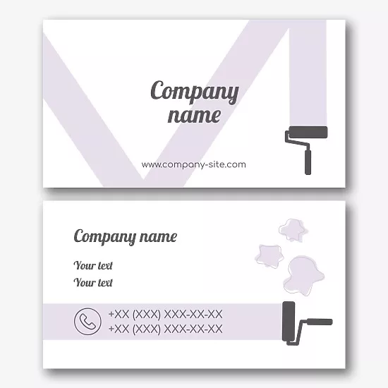 Painter's business card template