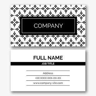 Universal business card template
