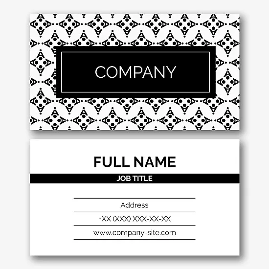 Universal business card template