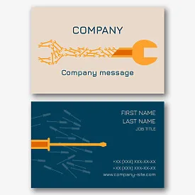 A business card template for a locksmith repairman