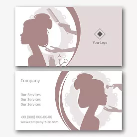 Beauty Studio Business Card Template