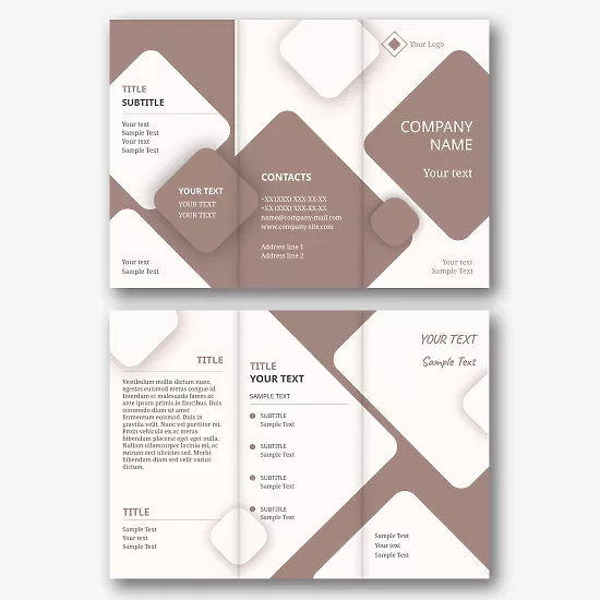 Abstract information Booklet template