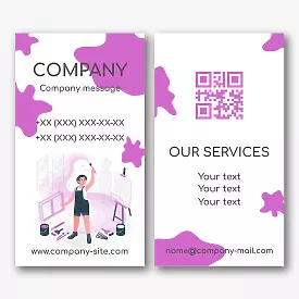 Painter's business card template