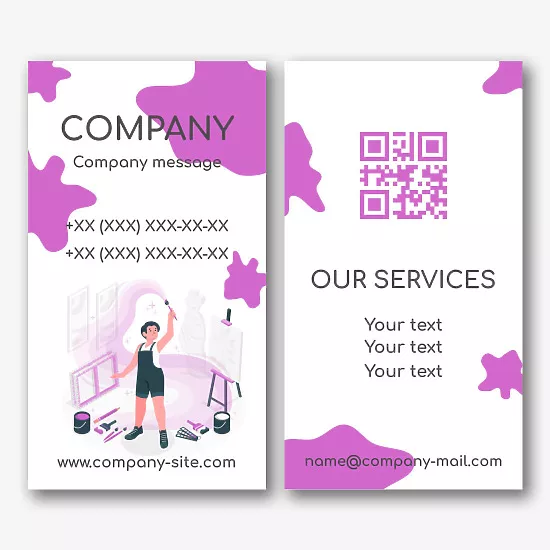 Painter's business card template