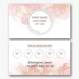 Template of a universal beautiful business card 