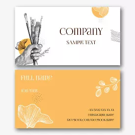 Artist's business card template