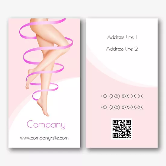 Epilation Salon business card template
