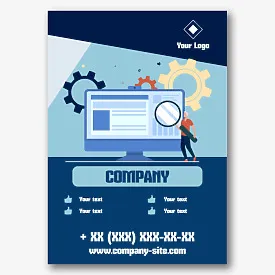 PC Wizard Poster Template