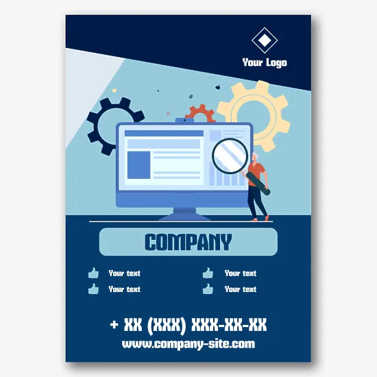PC Wizard Poster Template