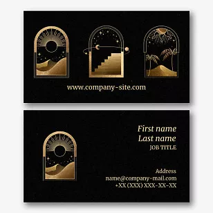 Tarologist's business card template 