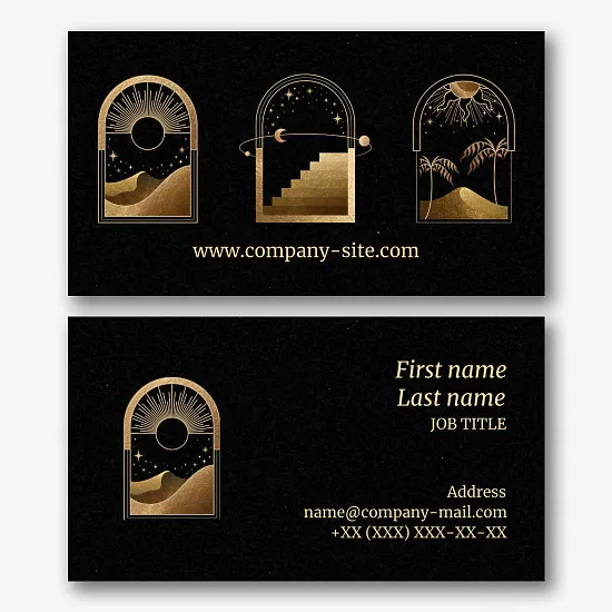 Tarologist's business card template 