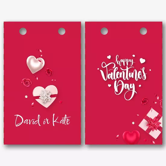 Popierinio maišelio šablonas vasario 14 d