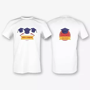 Absolventų marškinėlių Šablonas