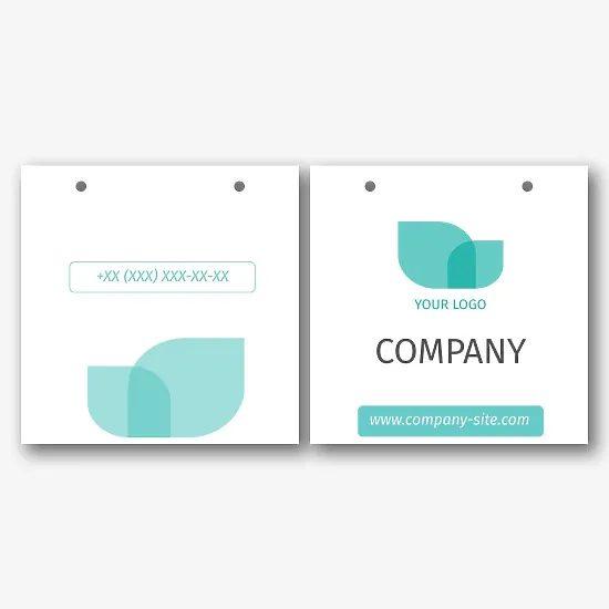Eco package template with logo