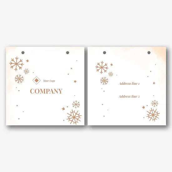Vintage package template for the New Year