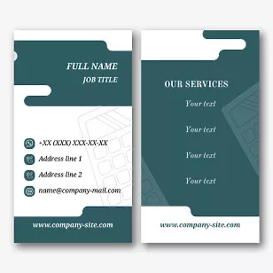 Accountant's business card template