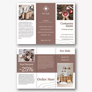 Handmade store booklet template