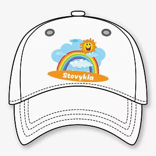 Beisbolo kepuraitės raštas su spauda