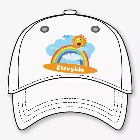 Beisbolo kepuraitės raštas su spauda