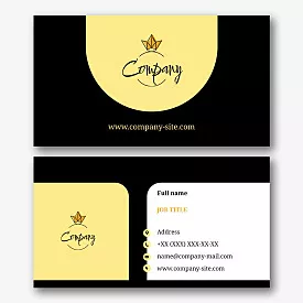 Jewelry company business card template