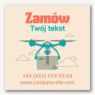 Szablon banera reklamowego usługi dostawy