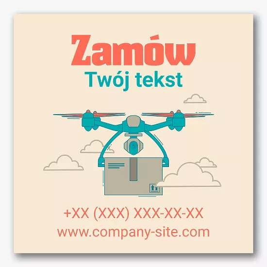 Szablon banera reklamowego usługi dostawy