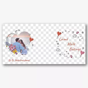 Valentino dienos puodelio Šablonas