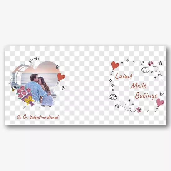 Valentino dienos puodelio Šablonas