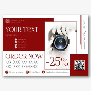 Photographer's poster template