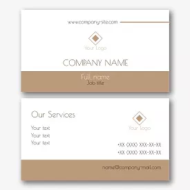 A simple corporate business card template