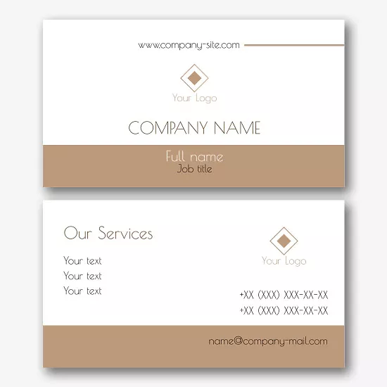 A simple corporate business card template