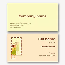 Dance Studio business card template