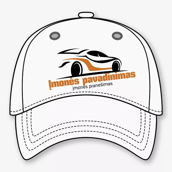 Modelio modelis ant beisbolo kepurės