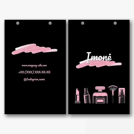 Kosmetikos parduotuvės pakuotės šablonas