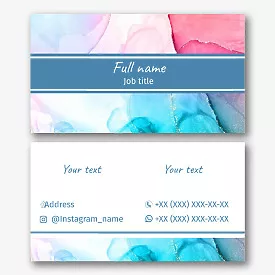 Artist's business card template
