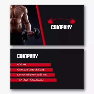 Gym business card Template
