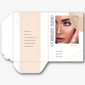 Beauty Salon Paper folder template