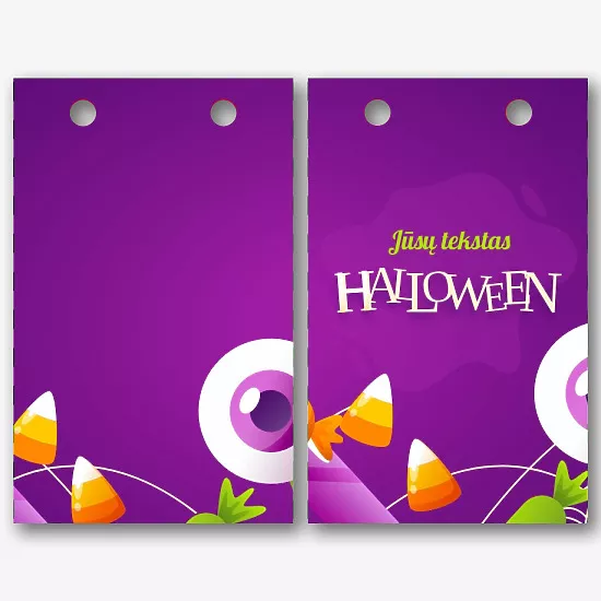 Popierinio maišelio Šablonas Visų Šventųjų dienai