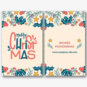 Popierinio maišelio šablonas Kalėdoms